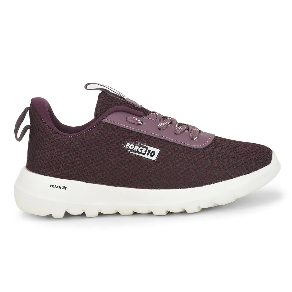 FORCE 10 Sports Lacing Shoe For Ladies (Purple) FRISK By Liberty