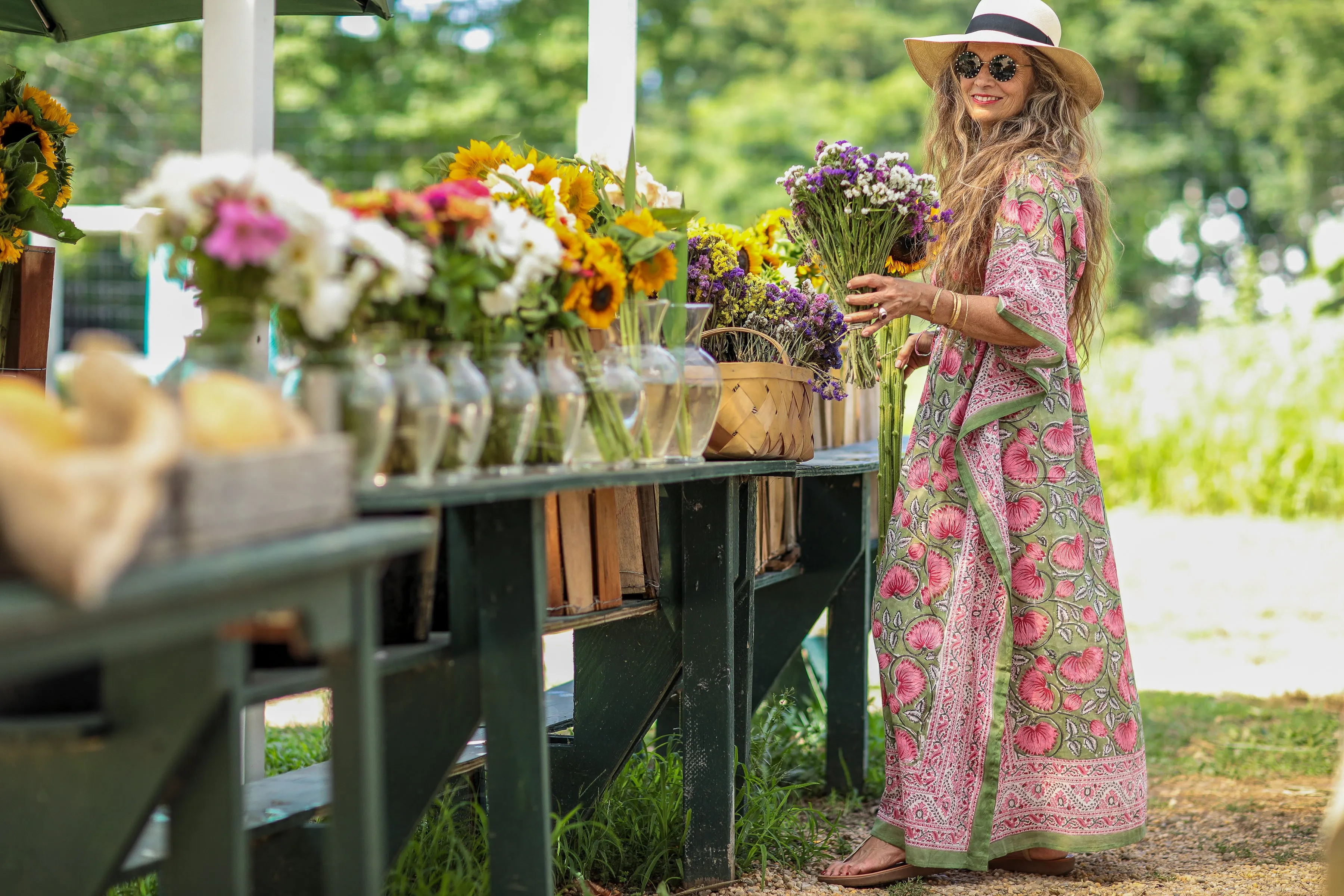 Francis Floral Maxi Kaftan Dress