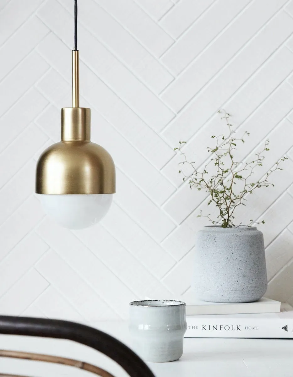 Golden Domed Pendant Light