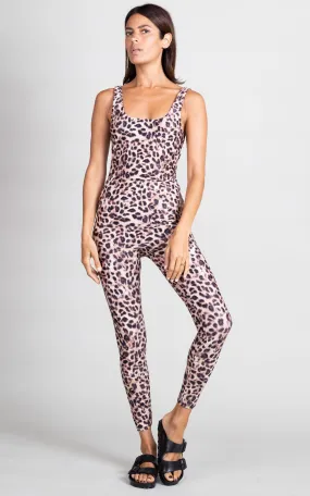 HALO Jaiden Yoga Unitard in Natural Leopard