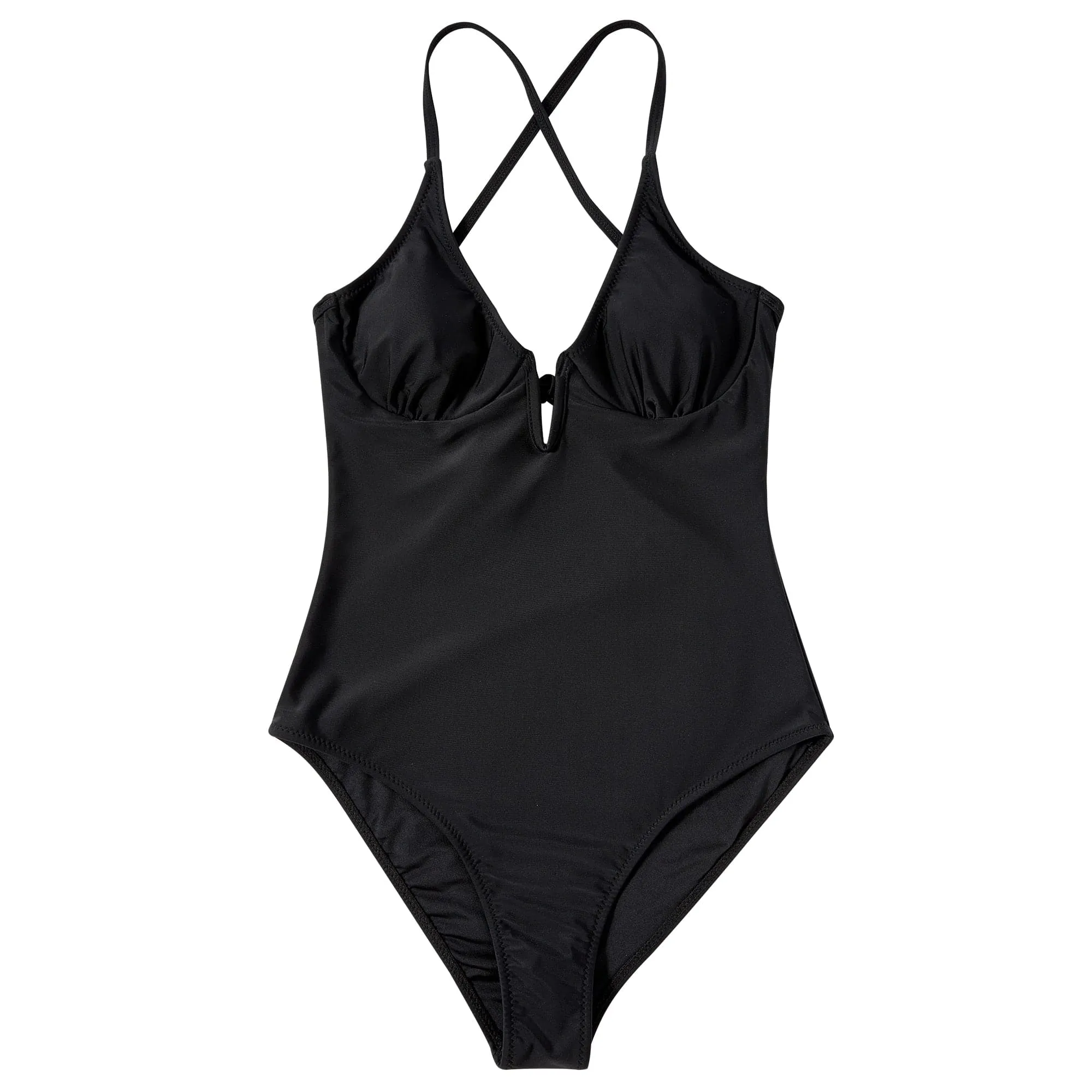 Halter One Piece Swimsuit with Adjustable Straps & Flattering Fit