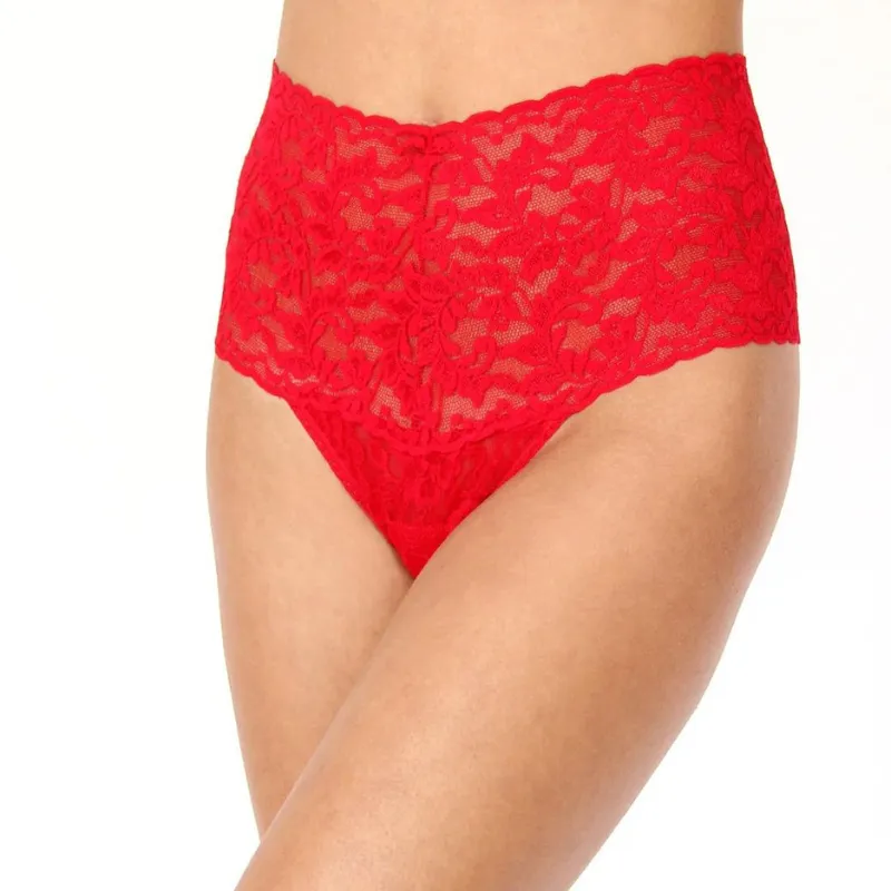 Hanky Panky Retro Lace Thong Red