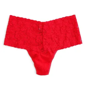 Hanky Panky Retro Lace Thong Red