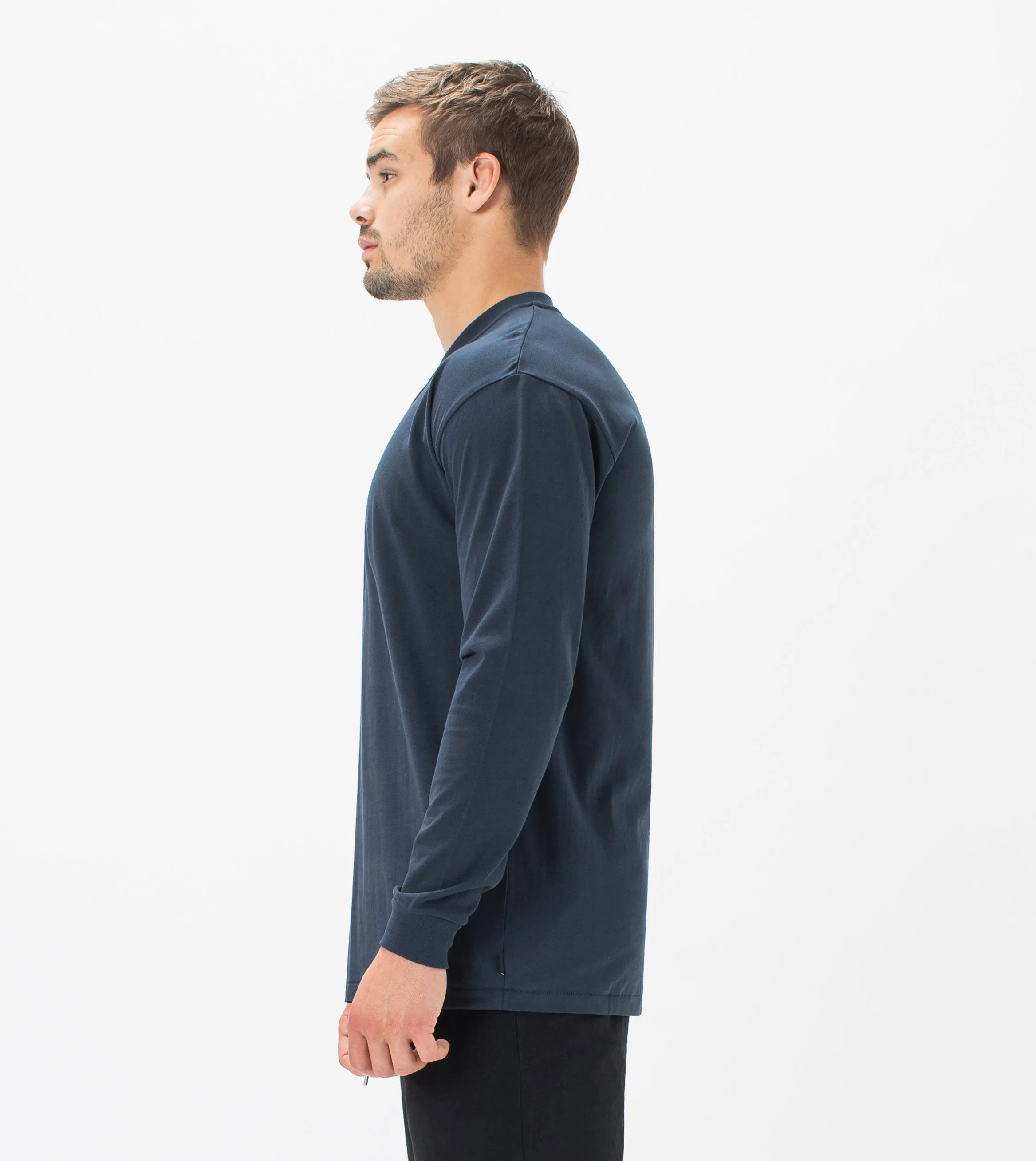 Henley LS Tee Ink