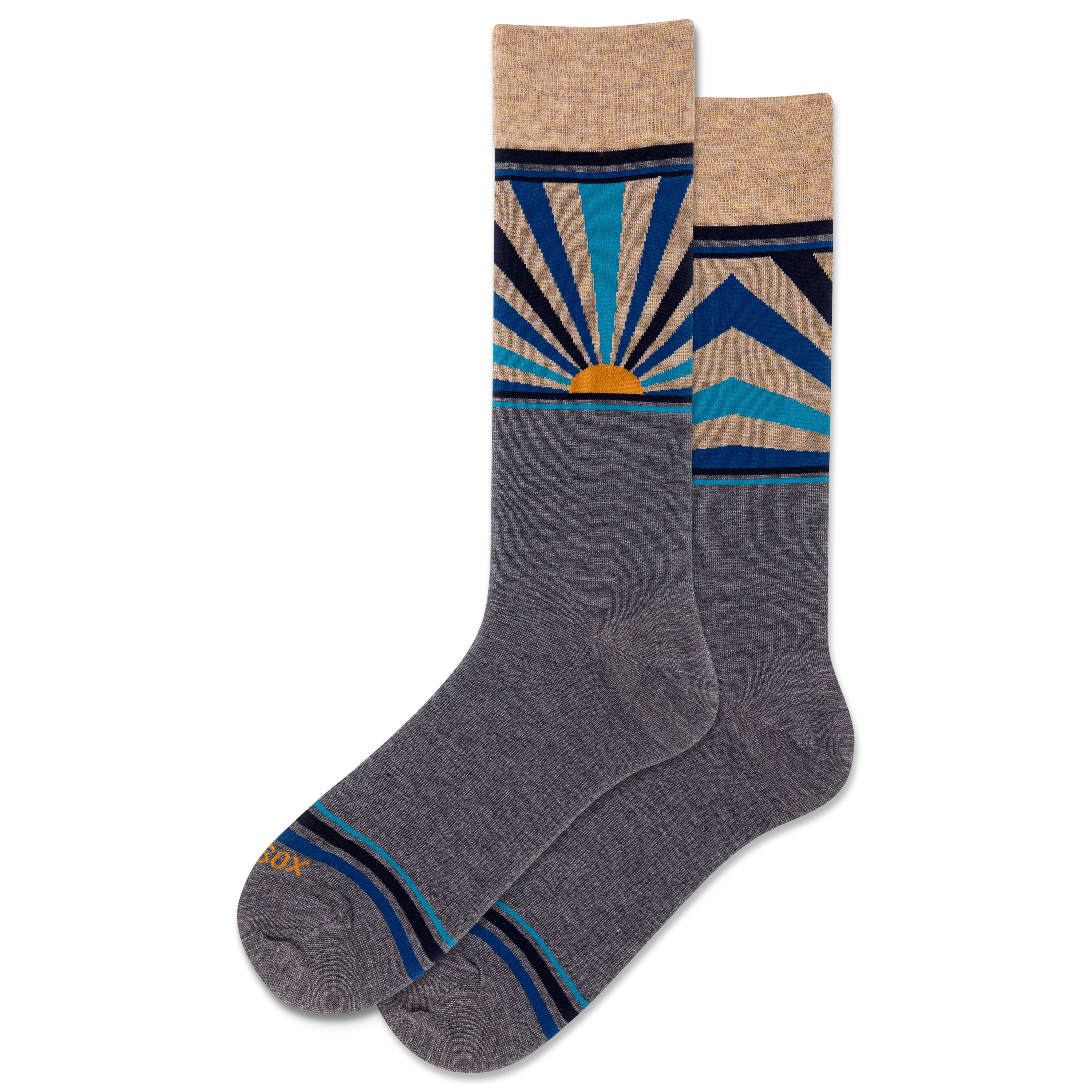 HOTSOX Men's Sun Rise Crew Socks