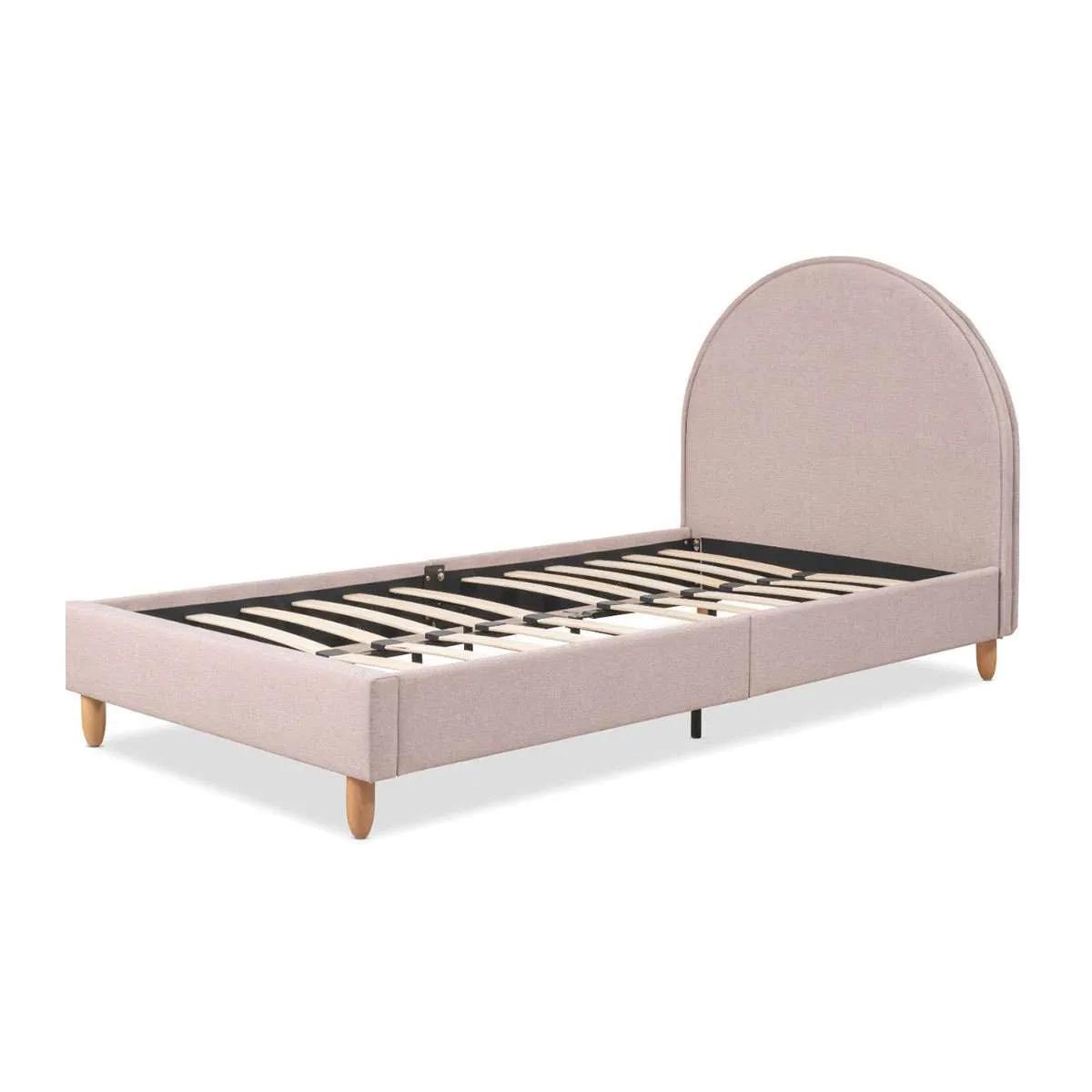 Imogen King Single Bed - Dusty Pink