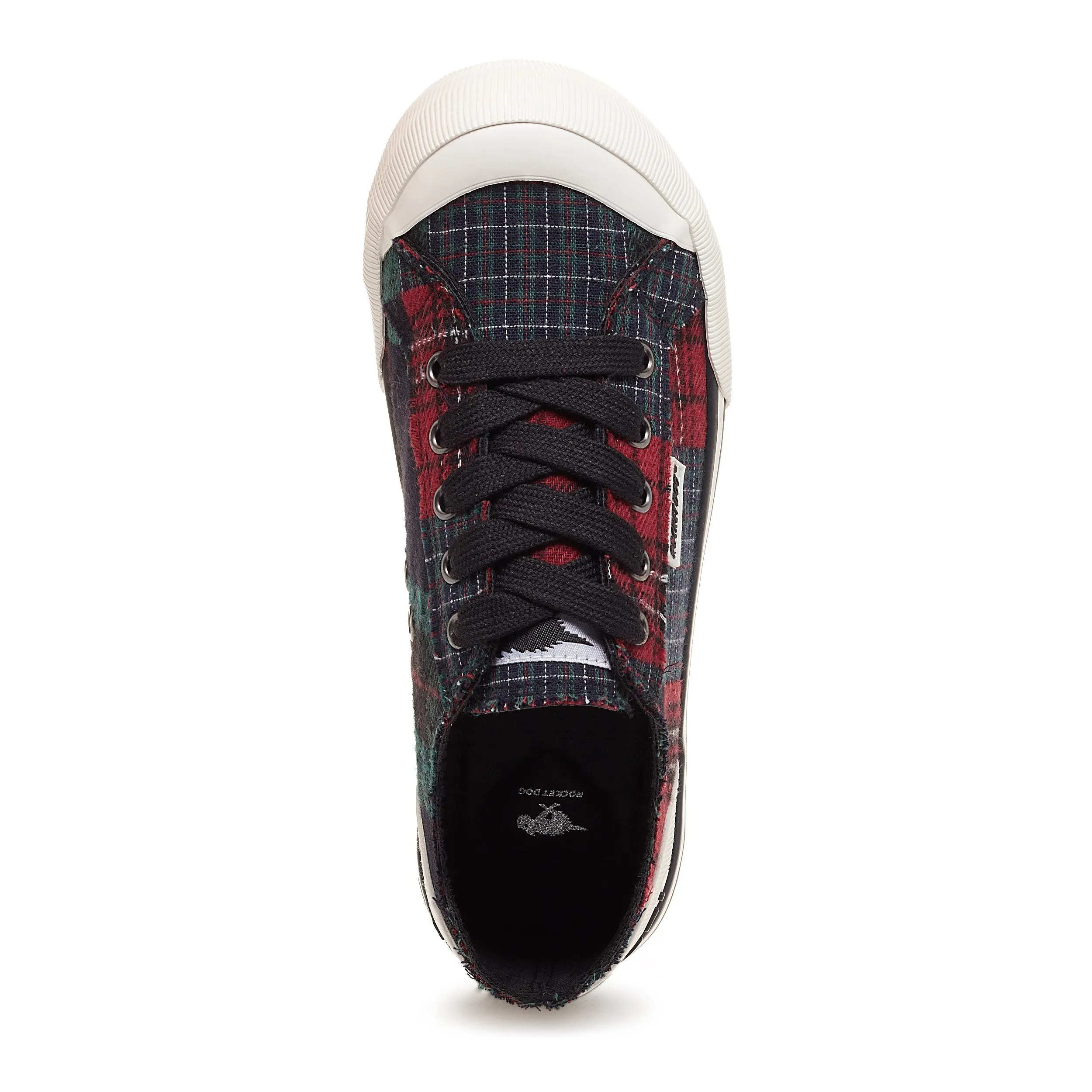 Jazzin Green Plaid Sneaker