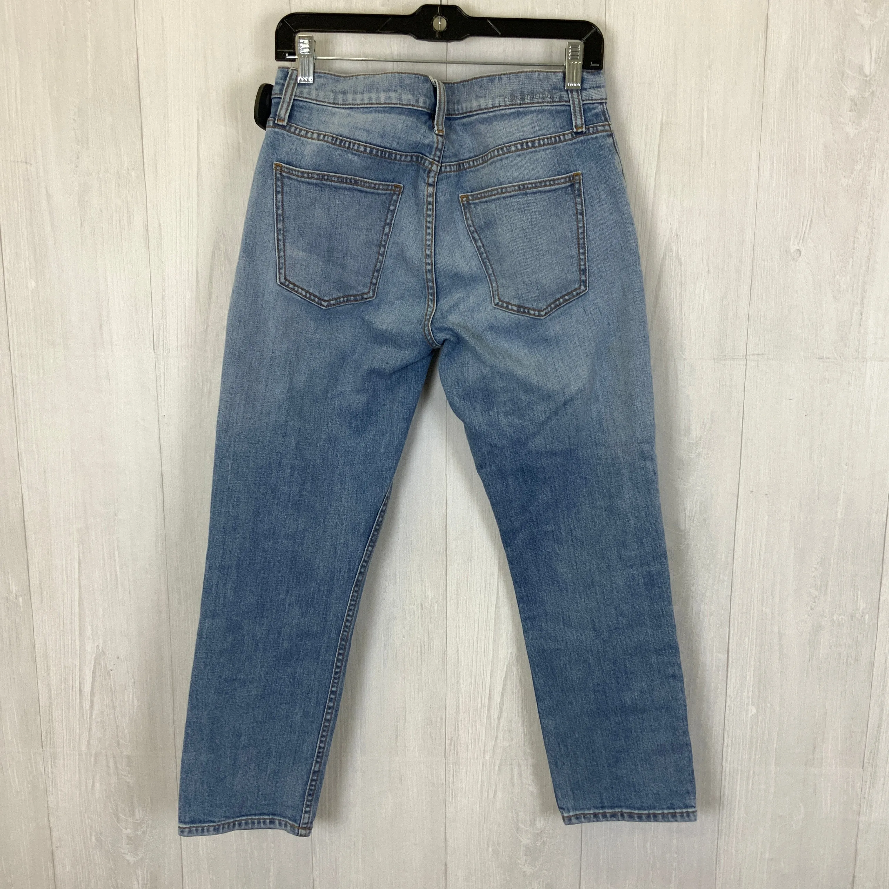 Jeans Straight By Current/elliott In Blue Denim, Size: 4