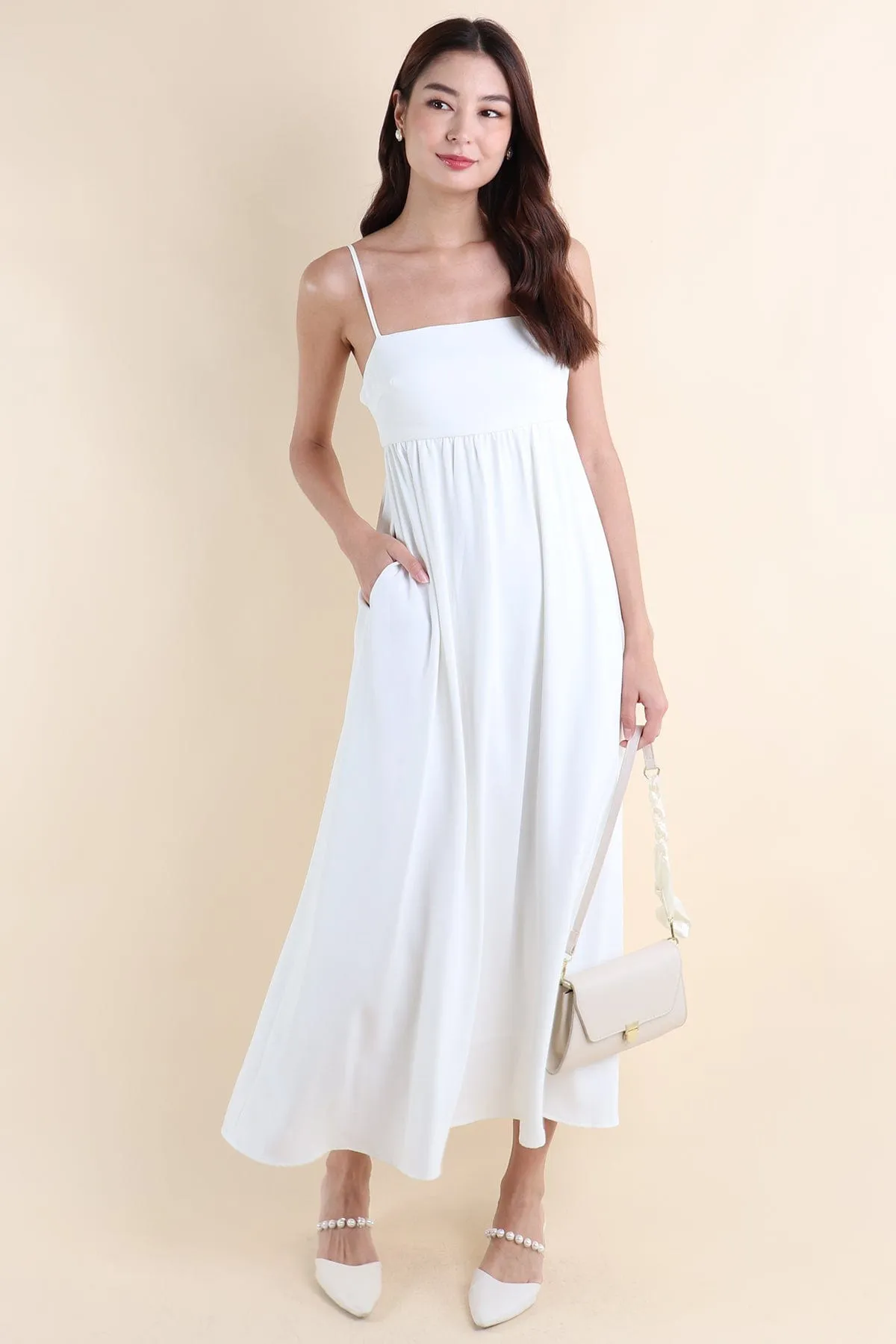 JENESIS MAXI DRESS IN WHITE