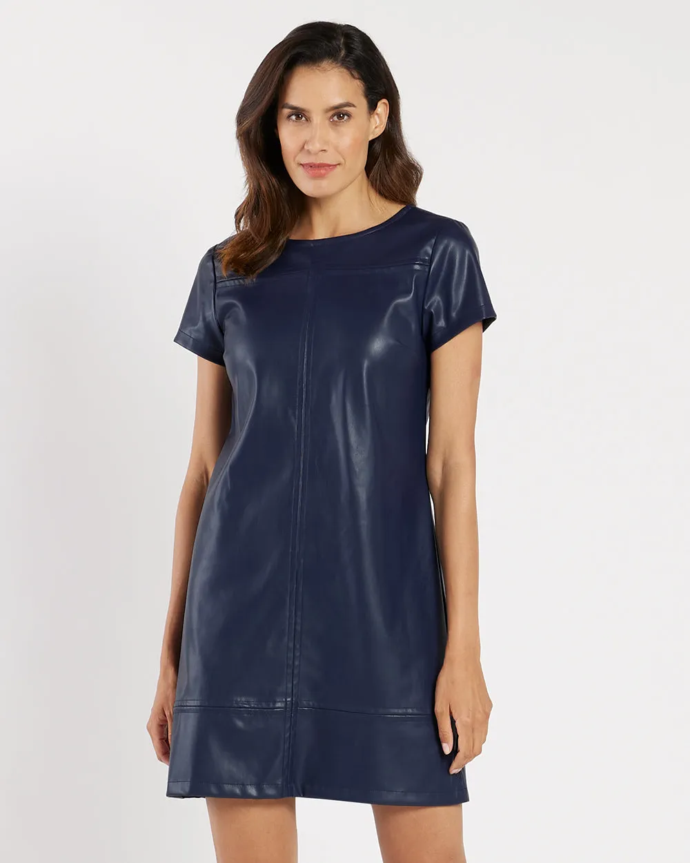 Kayla Dress - Faux Leather