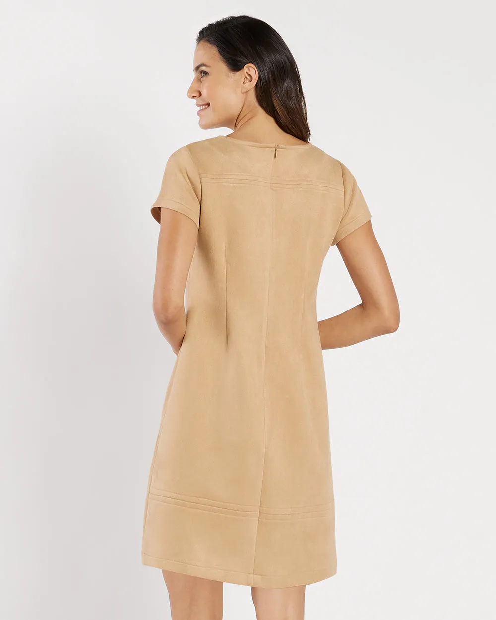 Kayla Dress - Faux Suede