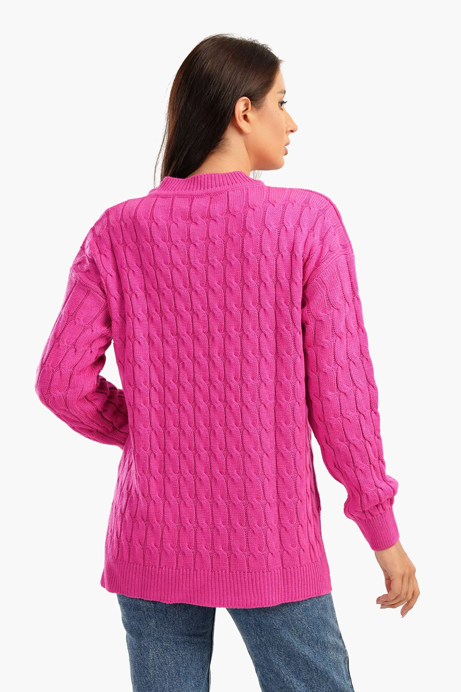 Knitted Pullover with Slits