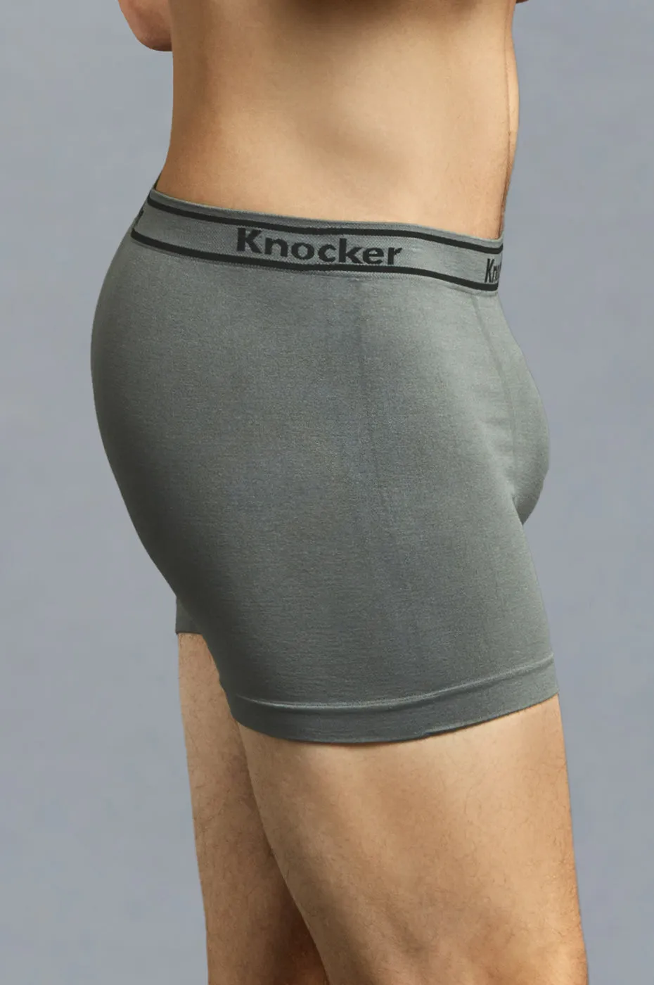 KNOCKER MEN'S SEAMLESS BOXER BRIEFS (MS011M)