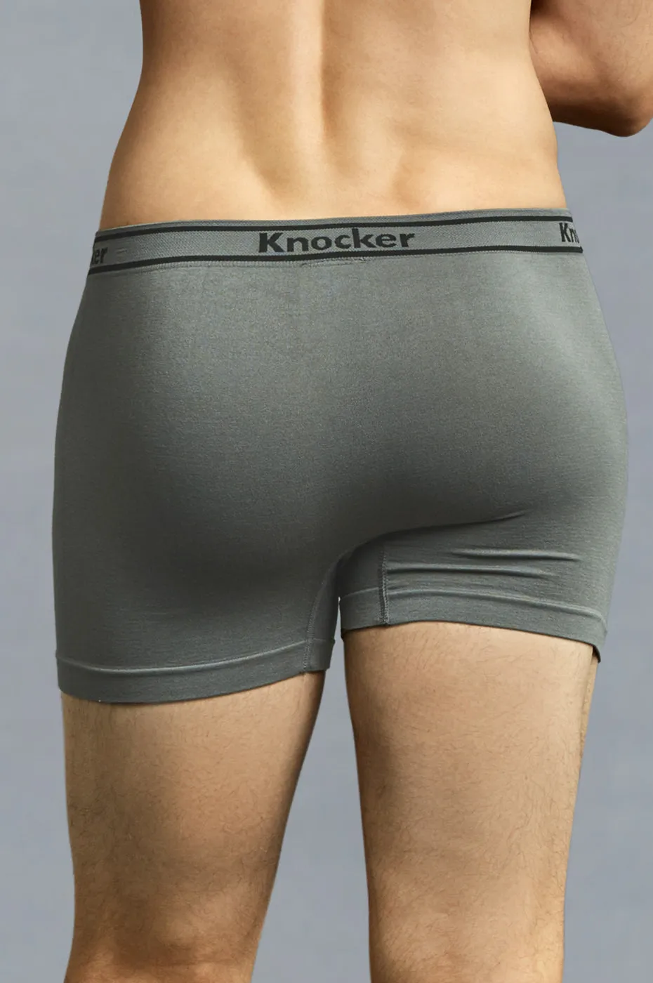 KNOCKER MEN'S SEAMLESS BOXER BRIEFS (MS011M)