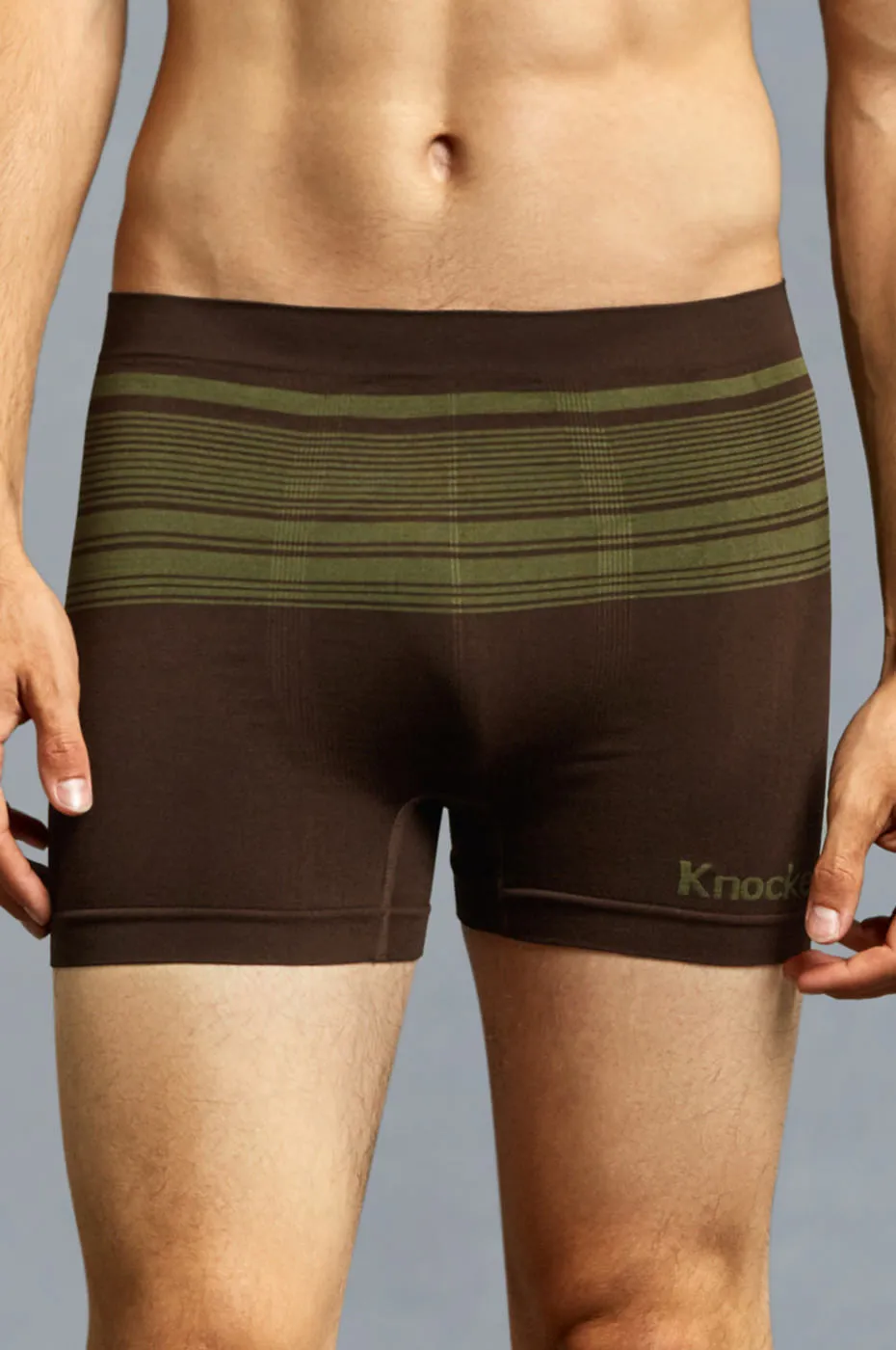 KNOCKER MEN'S SEAMLESS BOXER BRIEFS (MS031M)