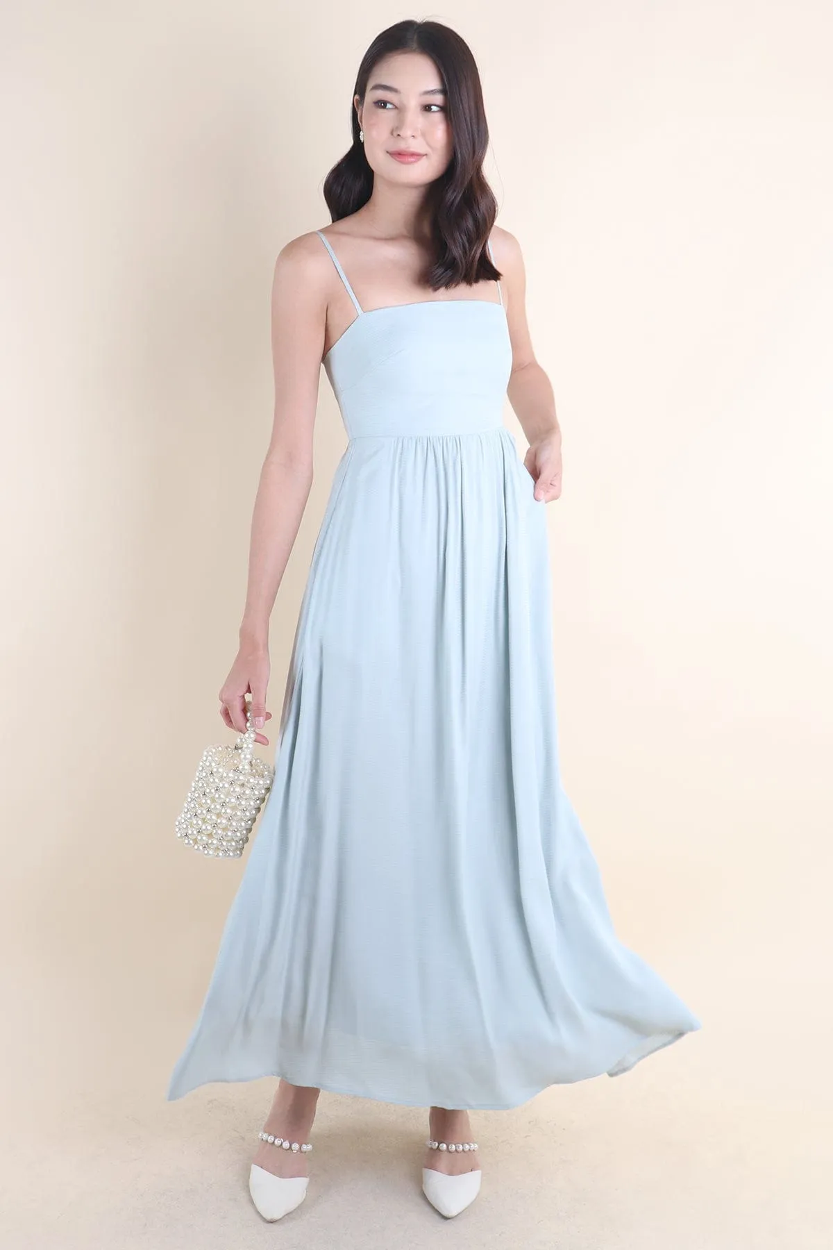 KOMMA MAXI DRESS IN SAGE