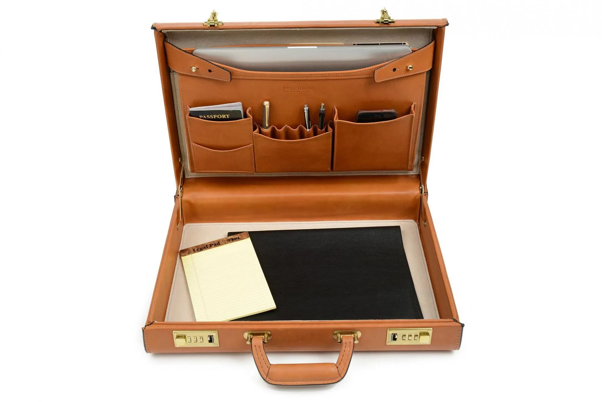 Korchmar Classics 4" Monroe Belting Leather Attache