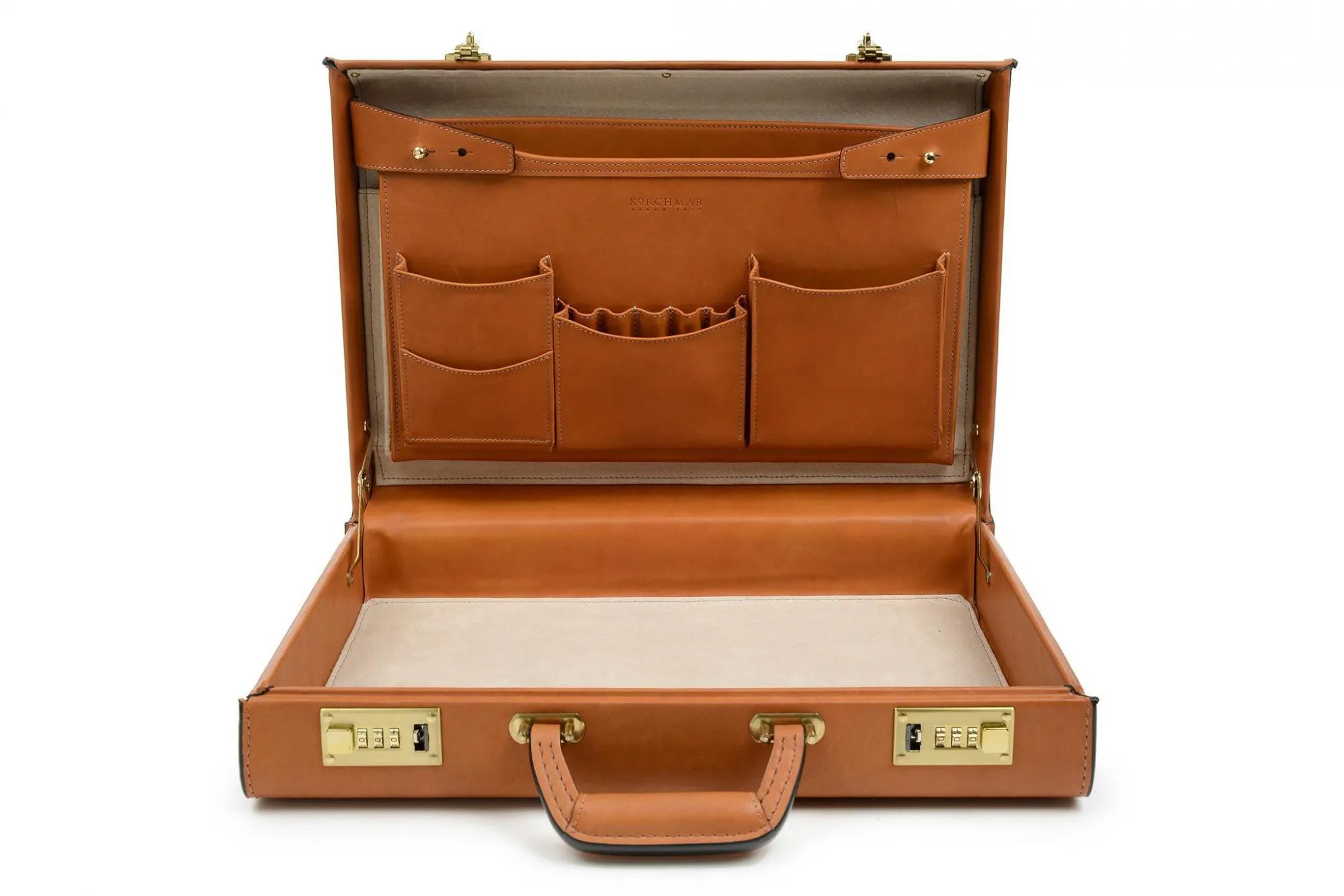 Korchmar Classics 4" Monroe Belting Leather Attache