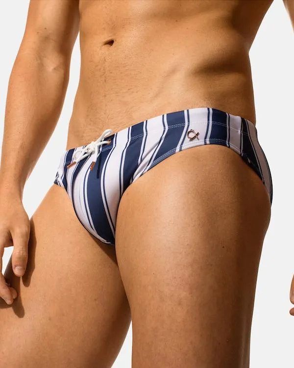 Kos Enhancing Swim Brief - Nautical Stripe