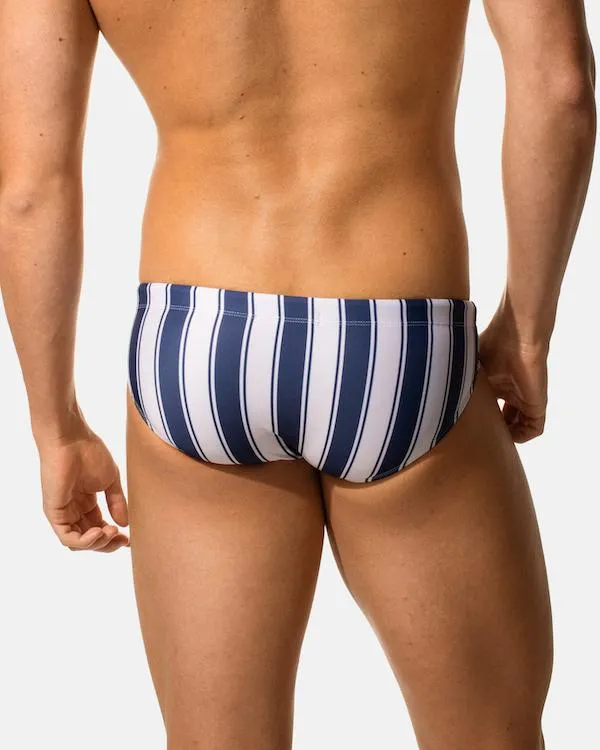 Kos Enhancing Swim Brief - Nautical Stripe