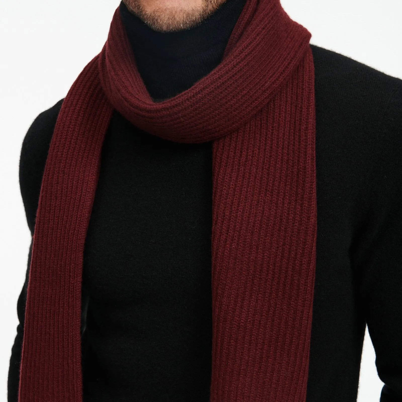 Luxe Cashmere Ribbed Scarf