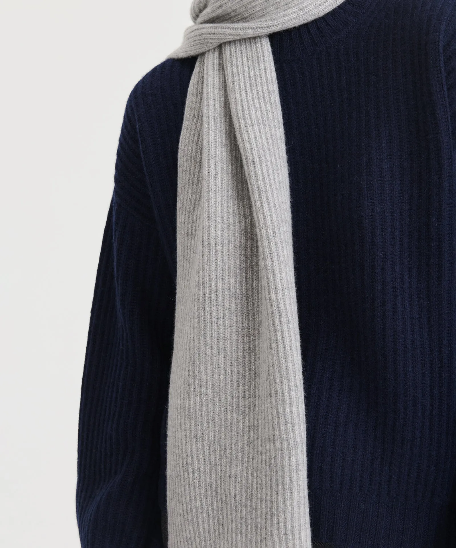 Luxe Cashmere Ribbed Scarf