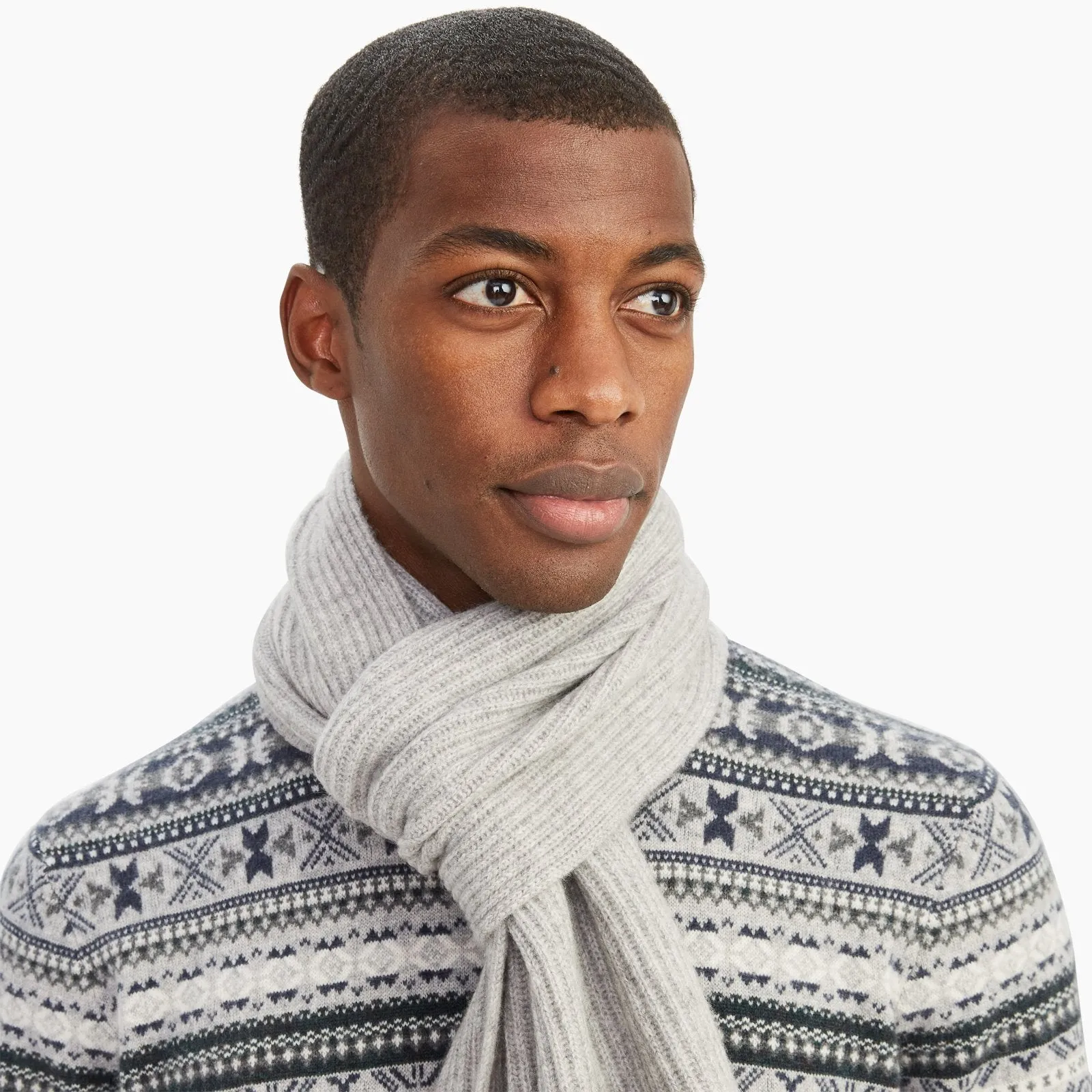 Luxe Cashmere Ribbed Scarf