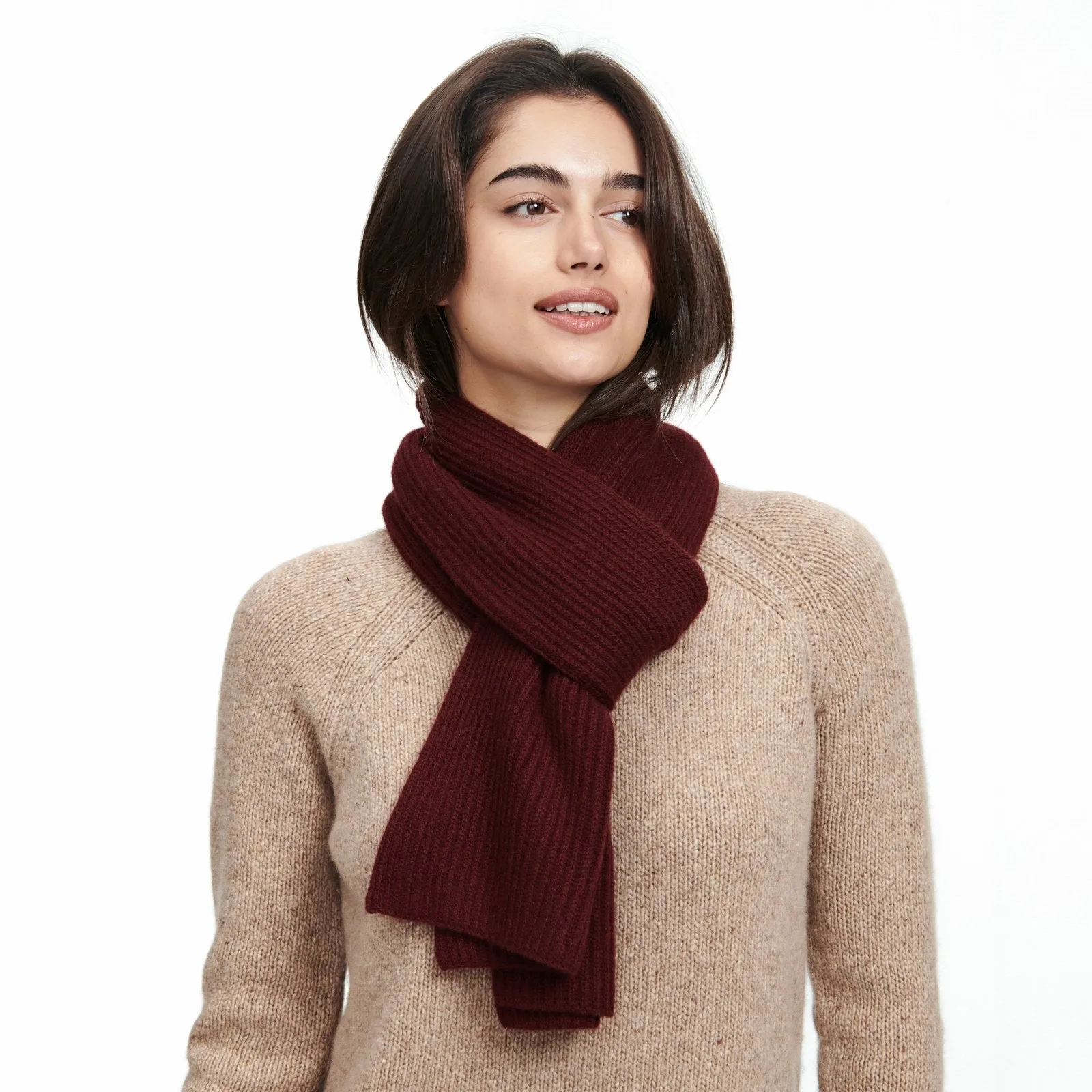 Luxe Cashmere Ribbed Scarf