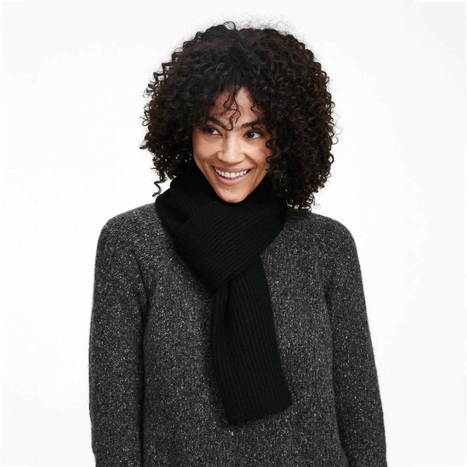 Luxe Cashmere Ribbed Scarf