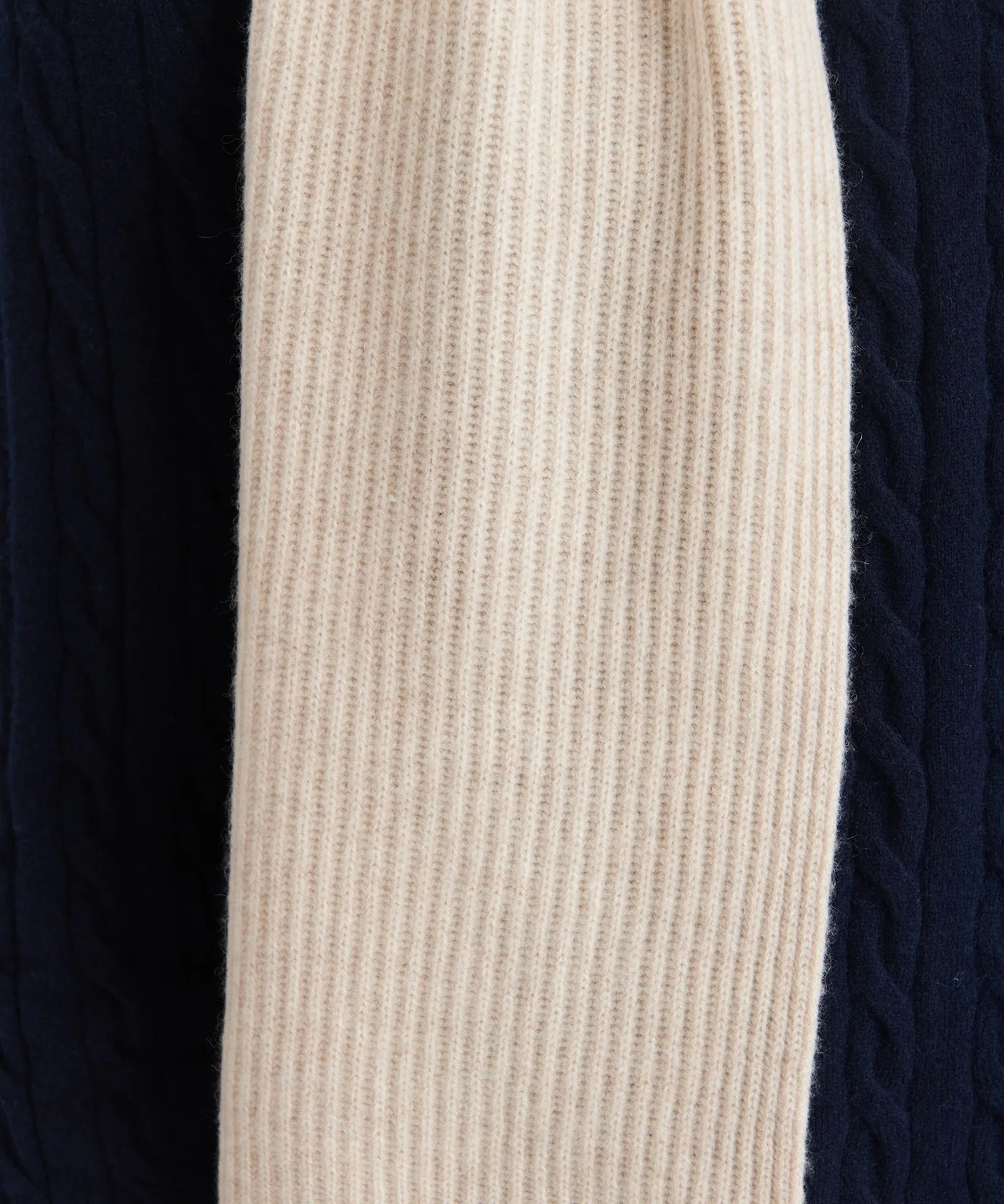 Luxe Cashmere Ribbed Scarf