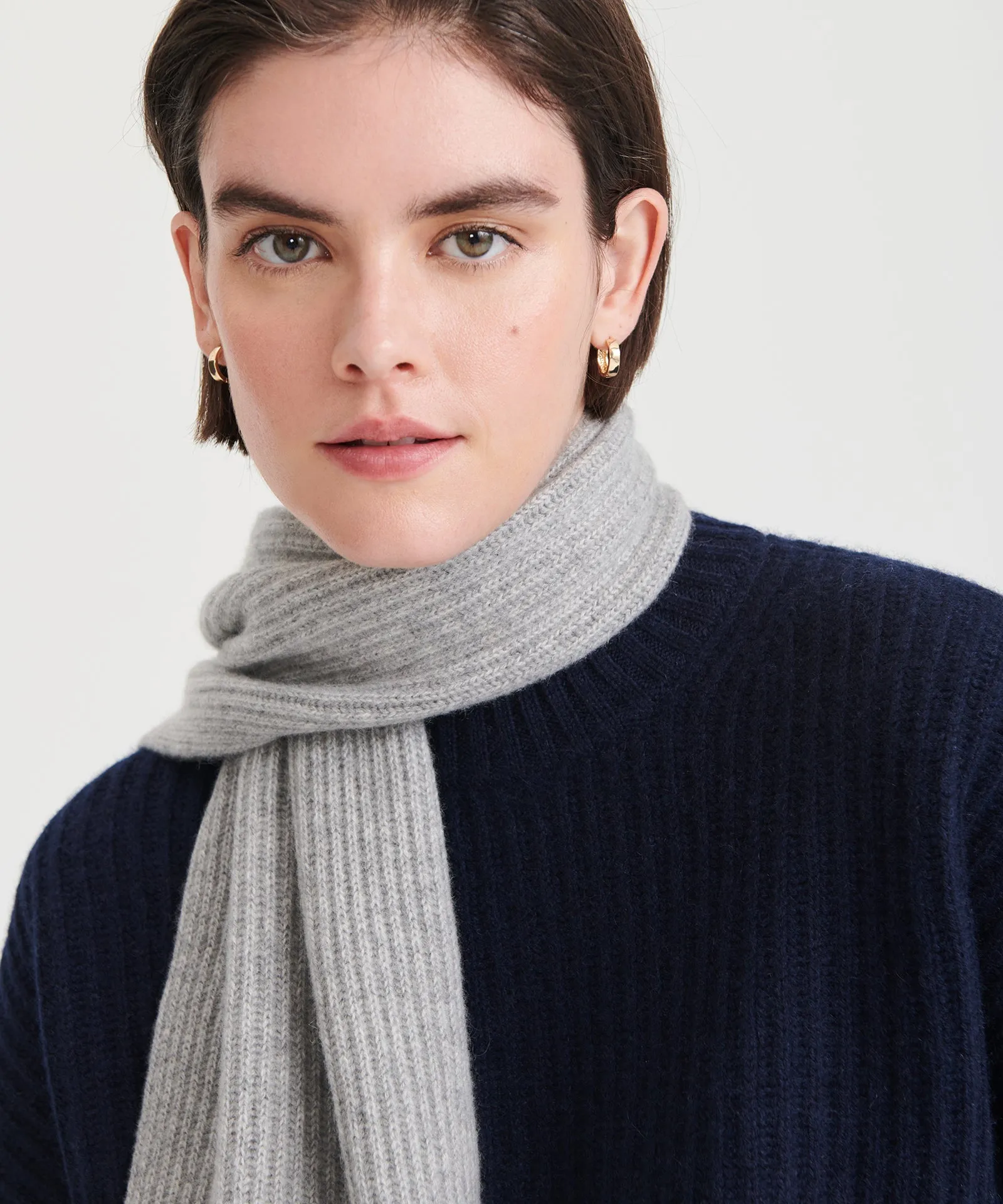 Luxe Cashmere Ribbed Scarf