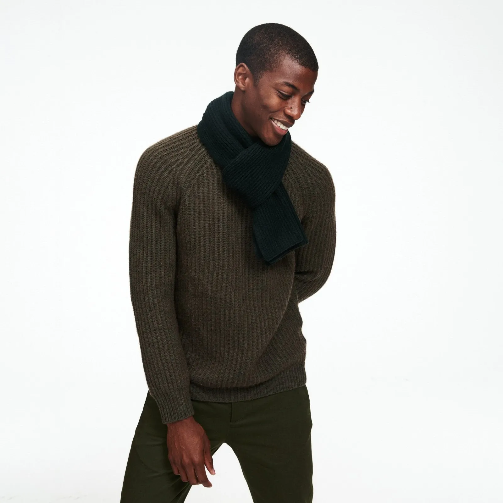 Luxe Cashmere Ribbed Scarf