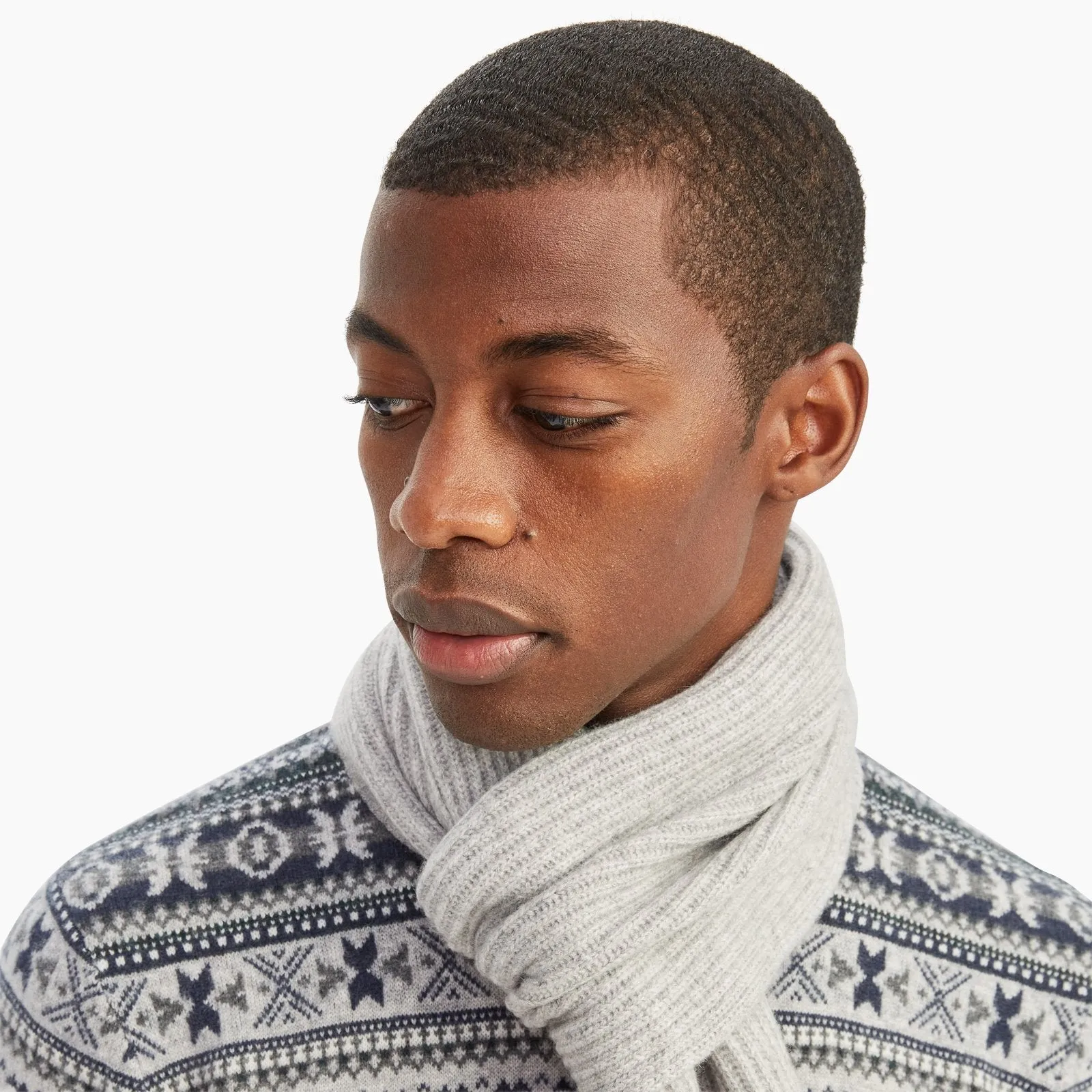 Luxe Cashmere Ribbed Scarf