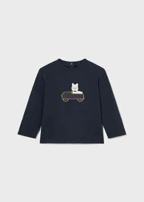 Mayoral 2031 060 - Navy Long Sleeve Top