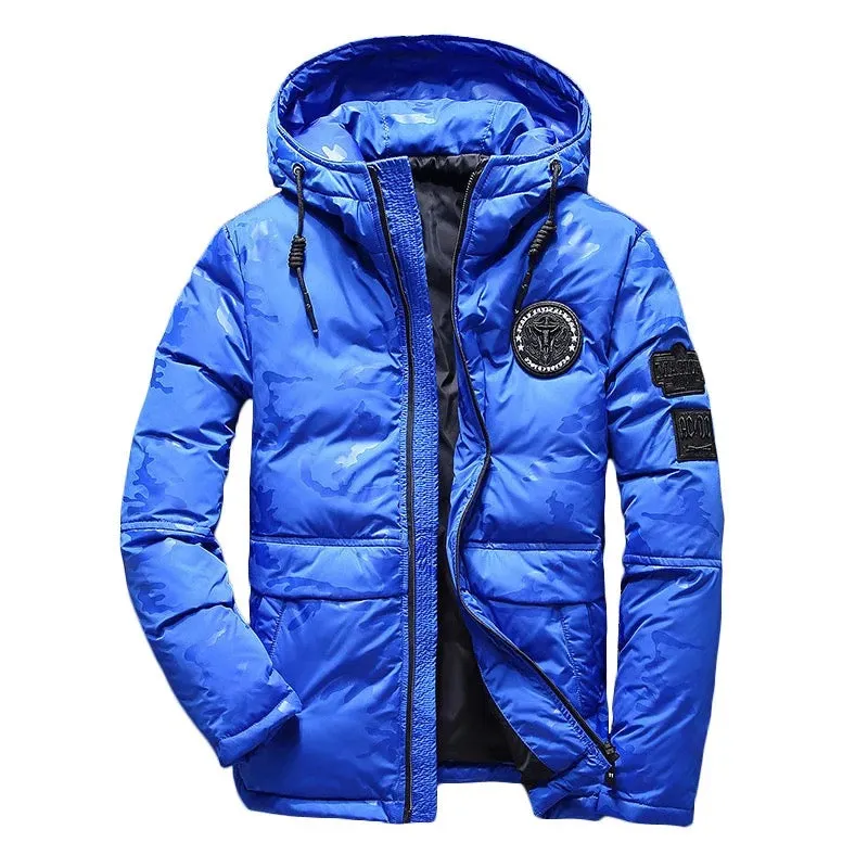 Men's Winter Down Jacket Warm Hoodie Duck Ski Suits Hooded Parkas Down Coat | 817