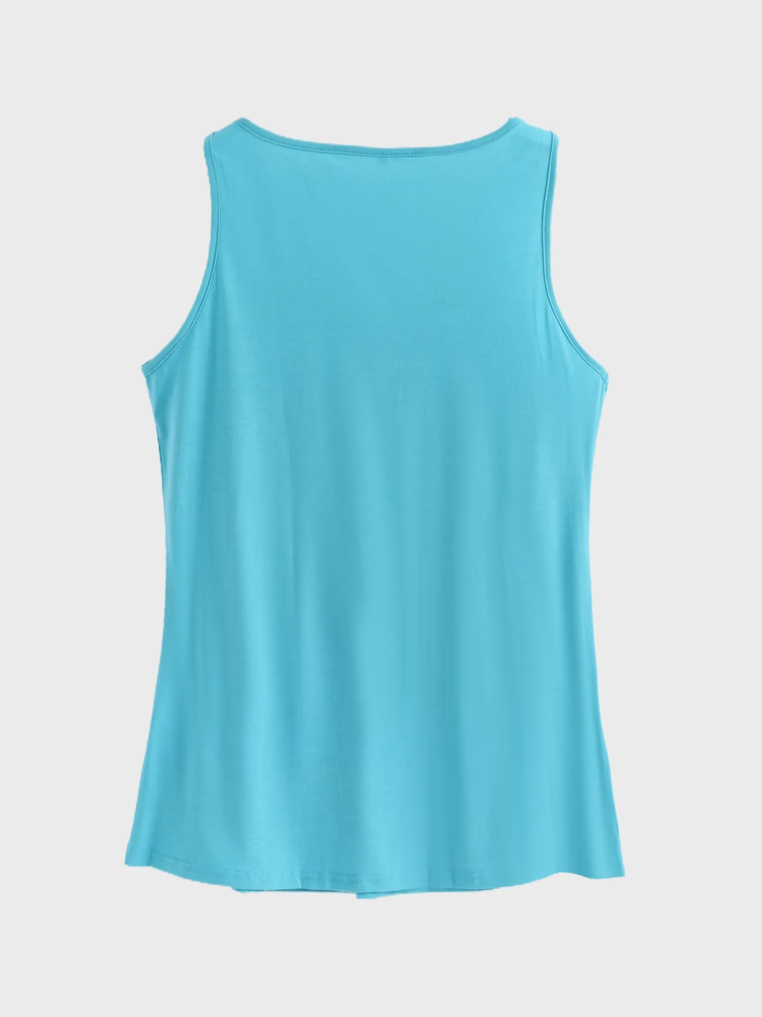 Midsize Cozy Flowy Pleated Tank Top