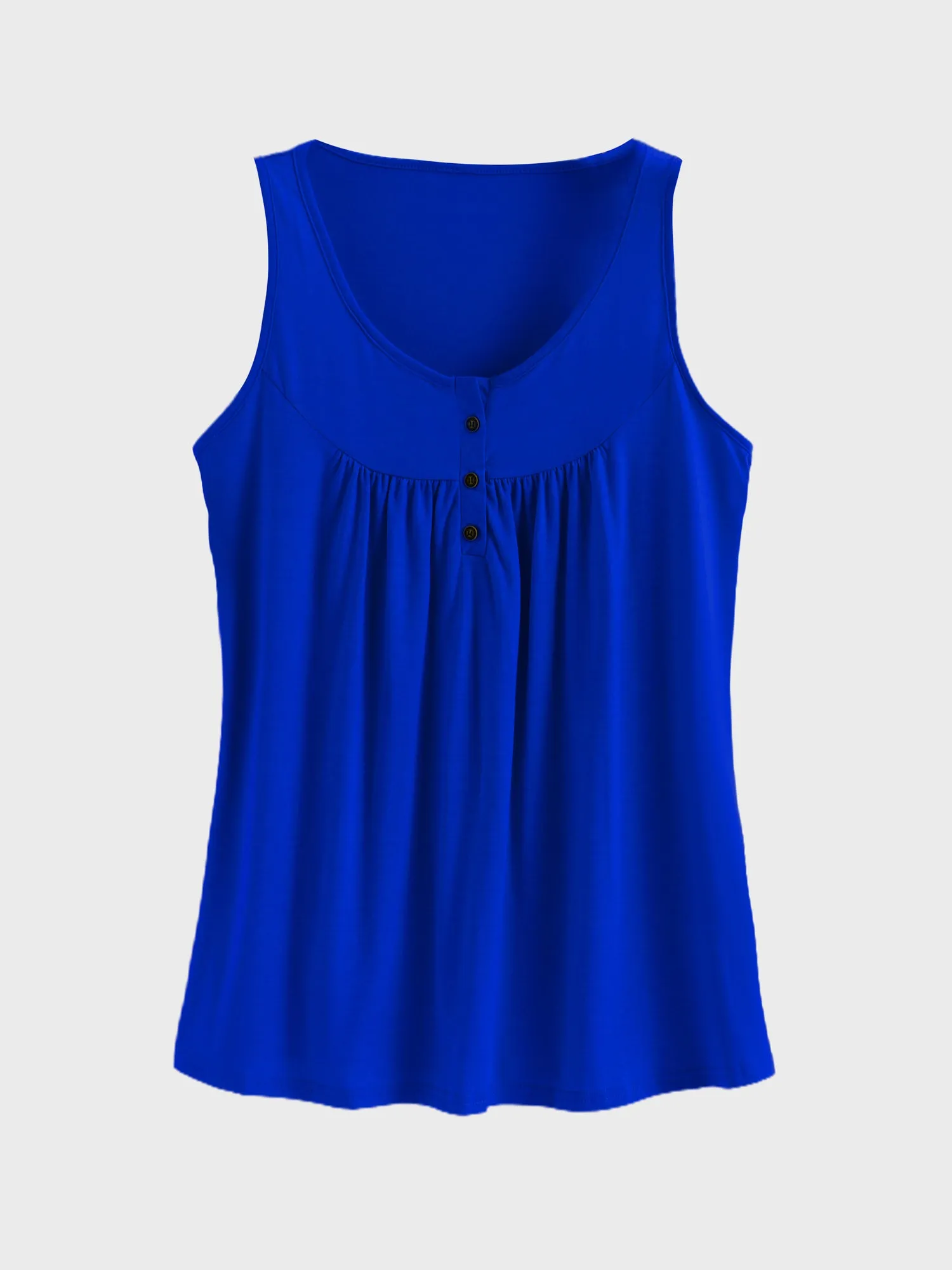 Midsize Cozy Flowy Pleated Tank Top