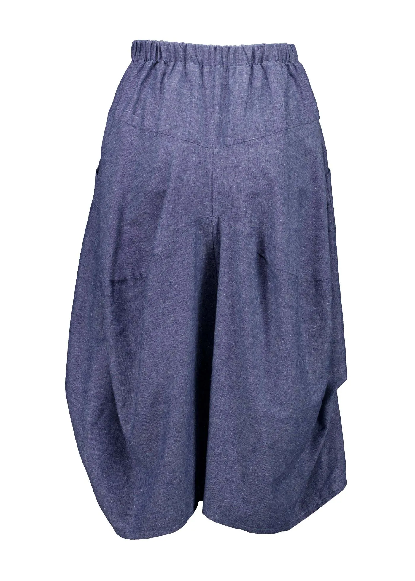 Milwaukee Traveller Skirt Stone Blue in Cotton/Linen