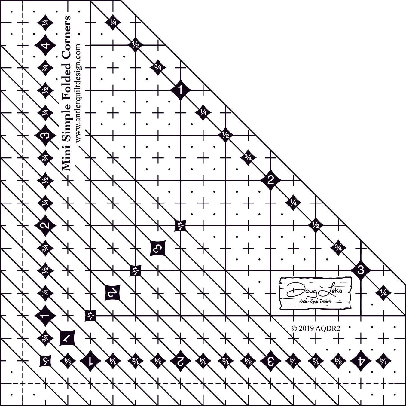 Mini Simple Folded Corners Ruler