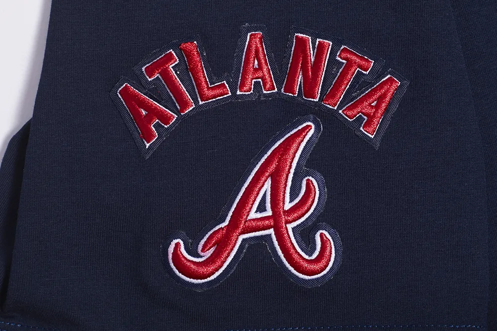 MLB ATLANTA BRAVES MASHUP WOMEN'S BOXY TEE (MIDNIGHT NAVY)