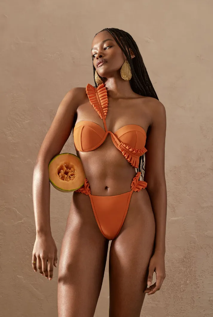 Mulan Orange Multi-Way Bikini