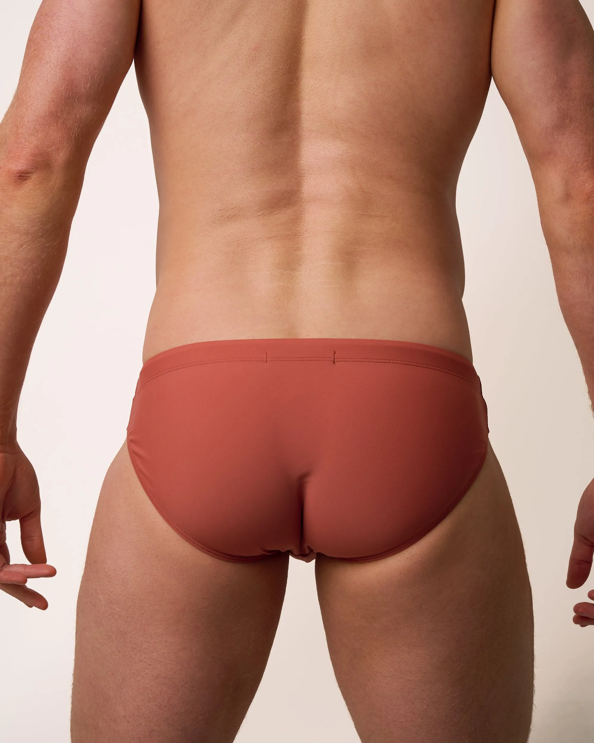 Mylos Swim Brief - Terracotta