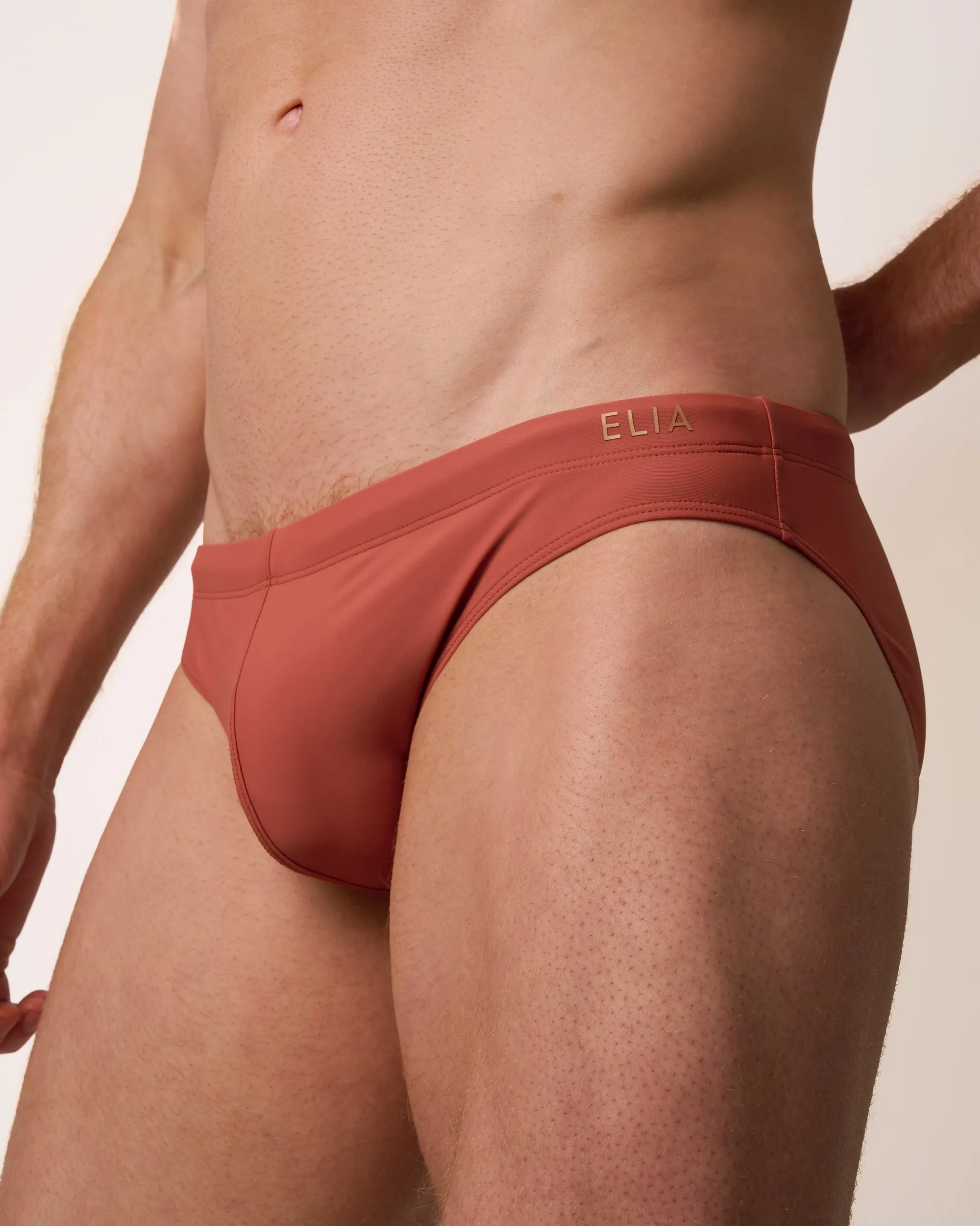 Mylos Swim Brief - Terracotta