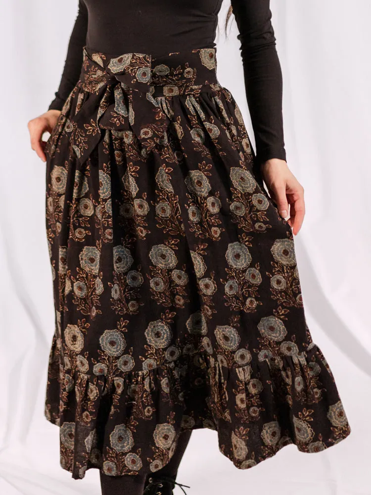 Nahla Midi Skirt - Fall Blossom