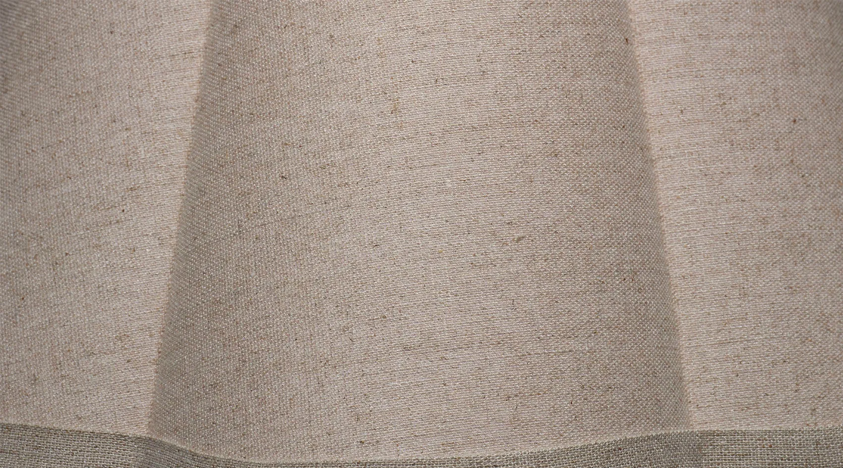 Natural Linen Scalloped Lamp Shade