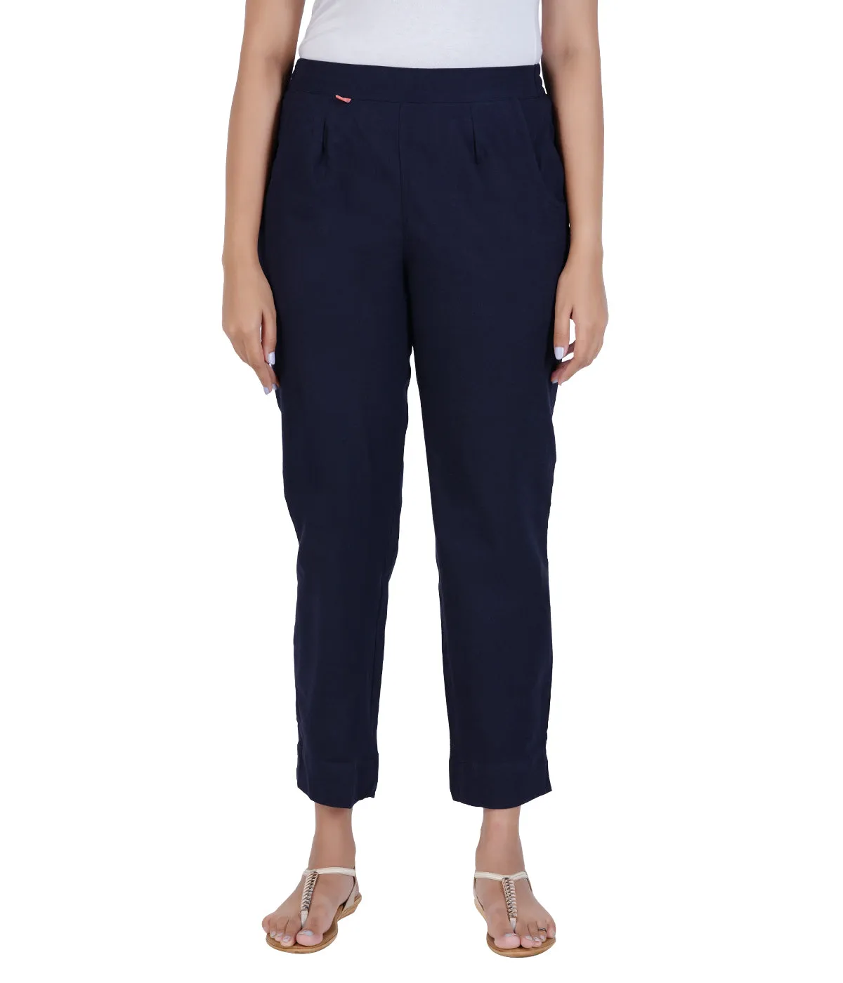 NAVY BLUE COTTON PANTS