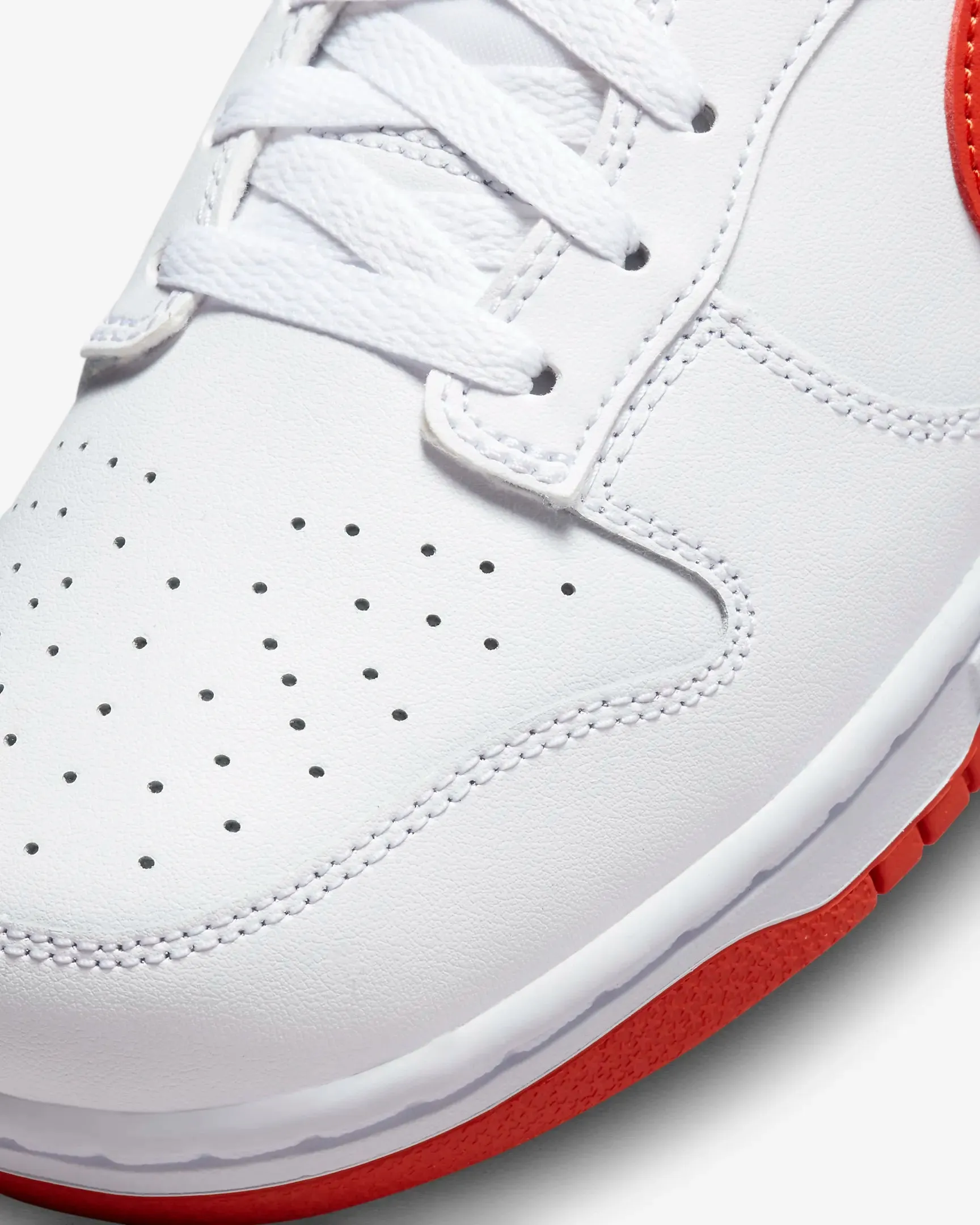 Nike Dunk Low Retro White Picante Red