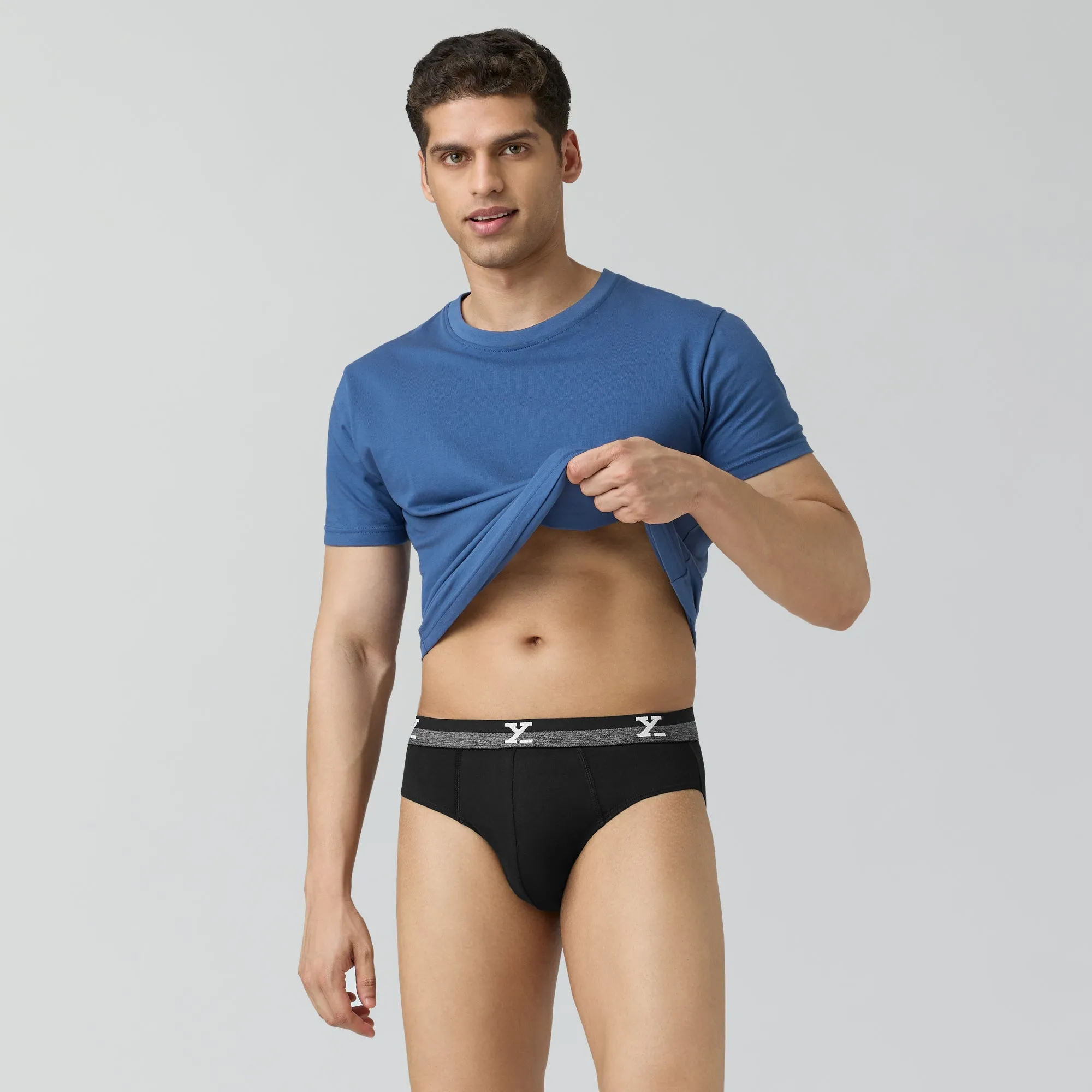 Nova Cotton Briefs Storm Grey