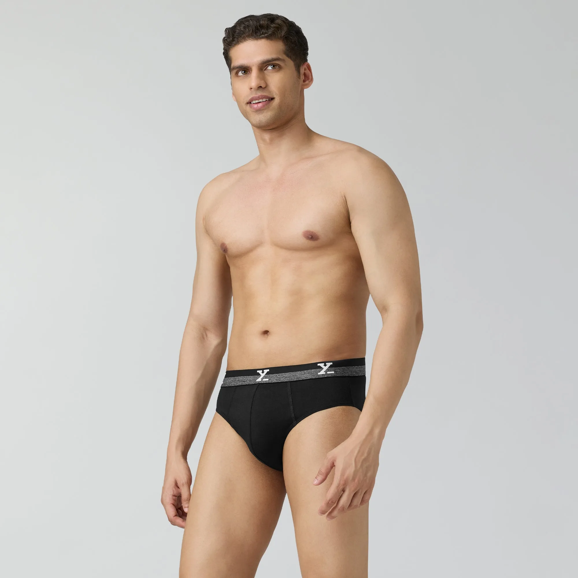 Nova Cotton Briefs Storm Grey