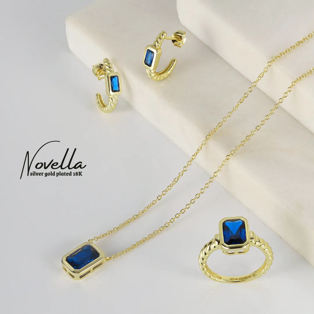 Novella Blue  Necklace